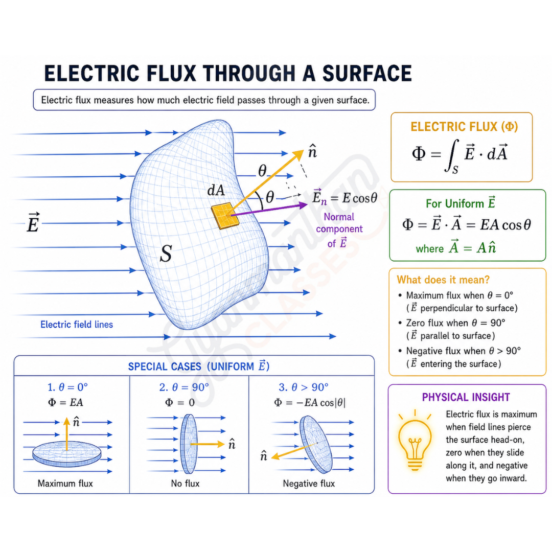 Electric flux through a surface